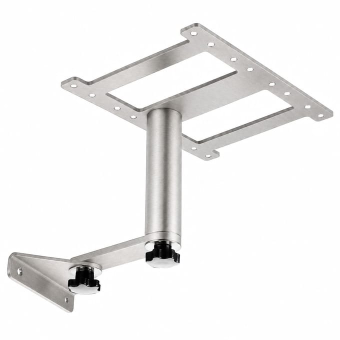 Tuinligstoel, aanbouwtafel, draaibaar, roestvrij staal 304