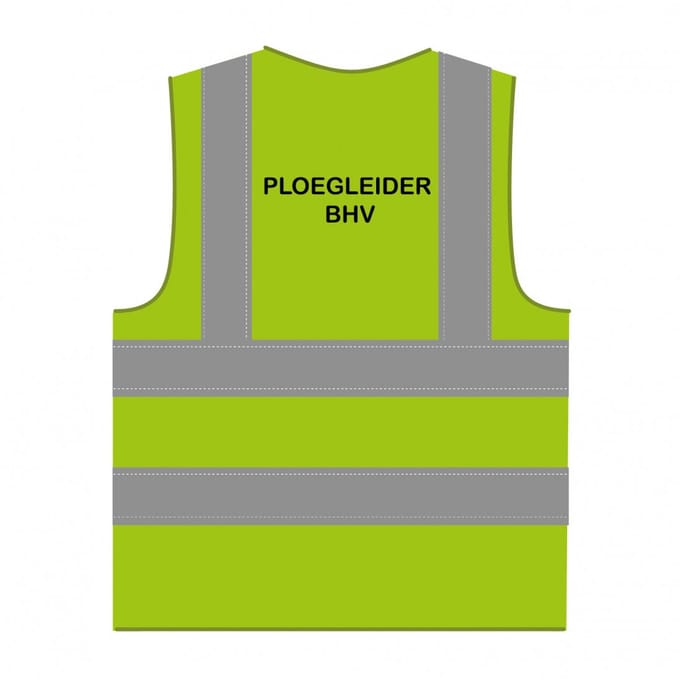 Ploegleider BHV hesje RWS limoengroen
