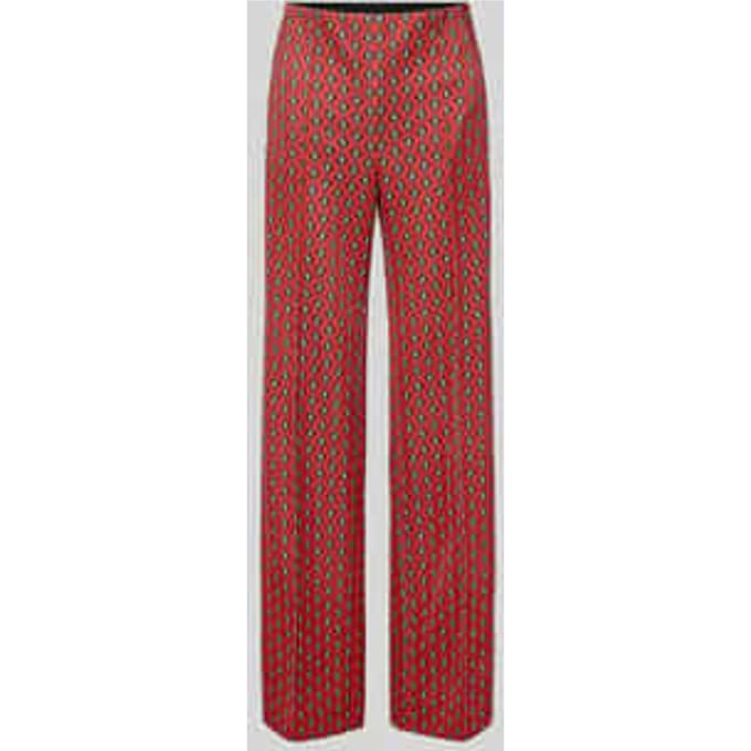Broek in all-over look met elastische band
