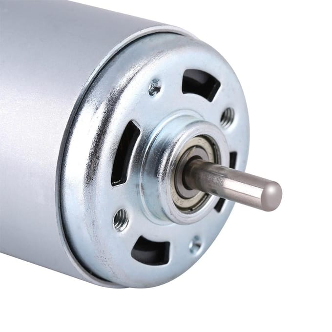 12V 100W Elektrische Micro DC Motor met Ronde As 12000r/min Hoge Snelheid Groot Koppel