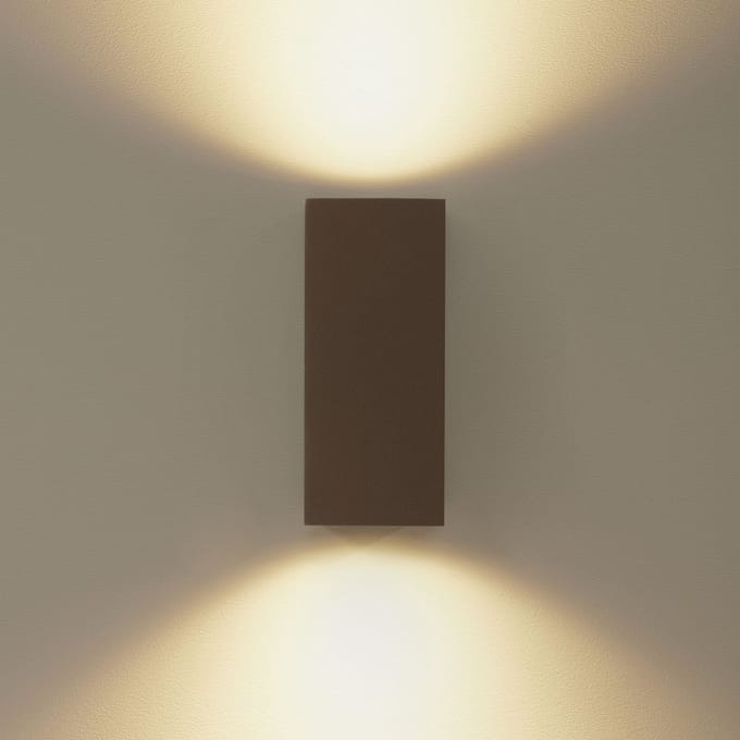 DMQ - Wandlamp buiten Delmont 2 Mat Brons