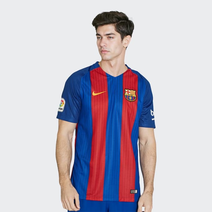 Nike Voetbalshirt Heren Rood Blauw 776850-481 L blue