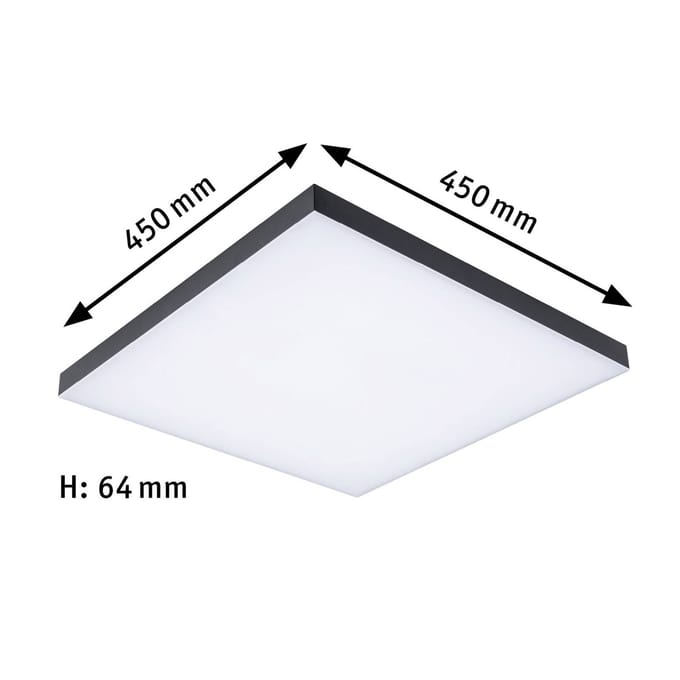 Paulmann Velora Rainbow 79908 LED-plafondlamp Warmwit Zwart