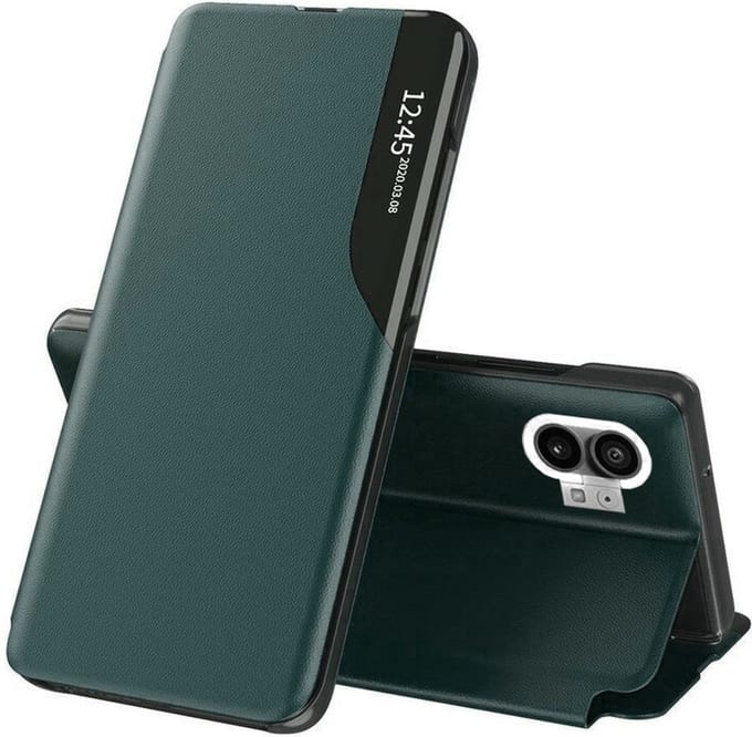 Hoesje geschikt voor Nothing Phone (1) - Techsuit eFold Book Case - Donkergroen