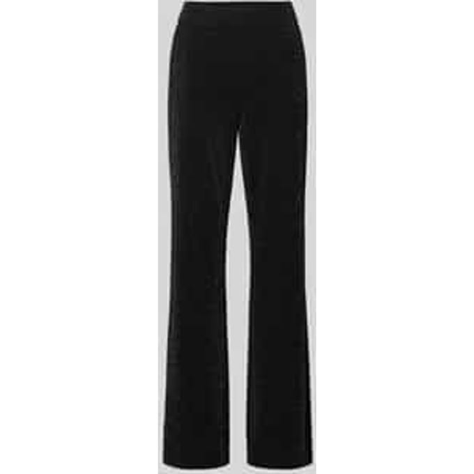 Flared stoffen broek met elastische band