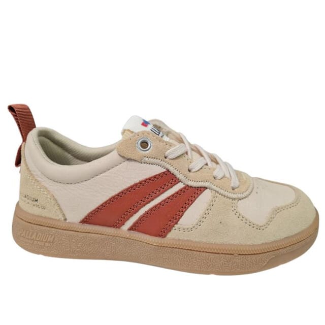 Palladium Pallacup Nubuck Witte Dames Sneakers - Beige - 37