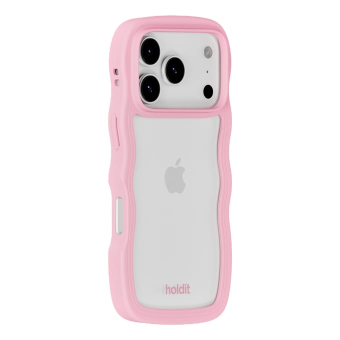 Phone Case Wavy Pink/Transparent iPhone 17 Pro