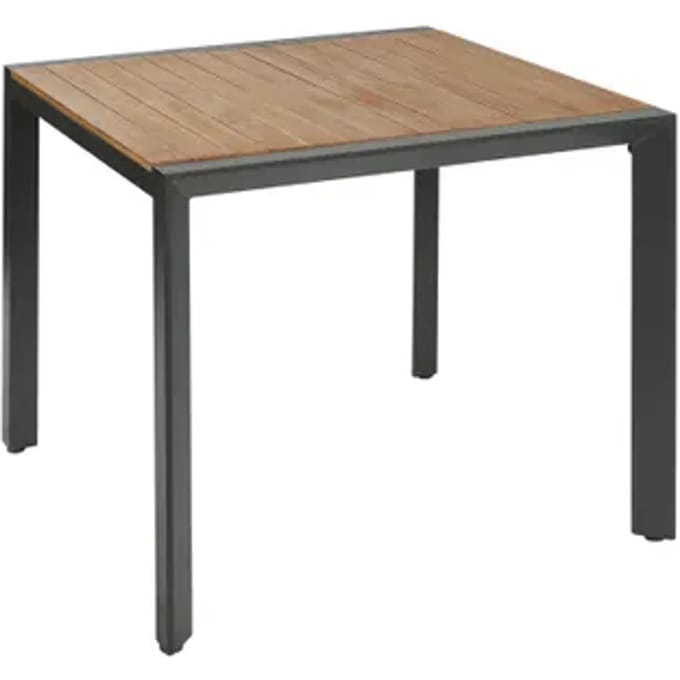 Tuintafel Aluminium Donkergrijs 90x90cm