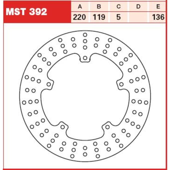 Remschijf TRW MOTO MST392