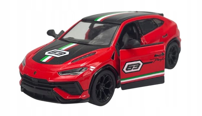 Kinsmart Lamborghini Urus Performante Rood 1:40 Speelgoedauto