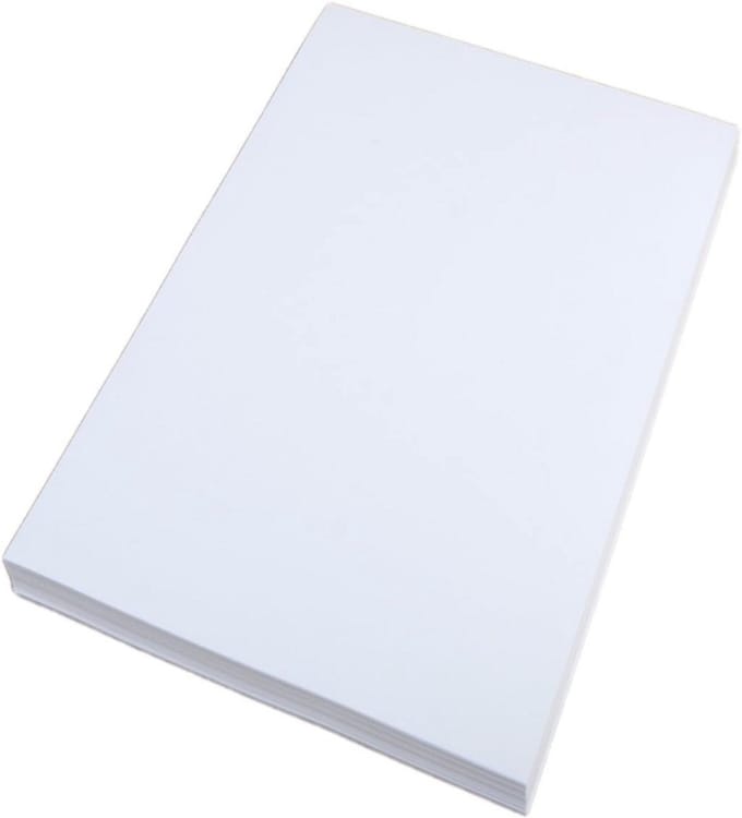 25 Vel Wit Karton A5 220 Gram - Zwaar Papier voor Knutselen en Printen