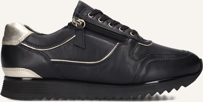Hassia Porto Sneakers - Leer - Dames - Zwart - Maat 40