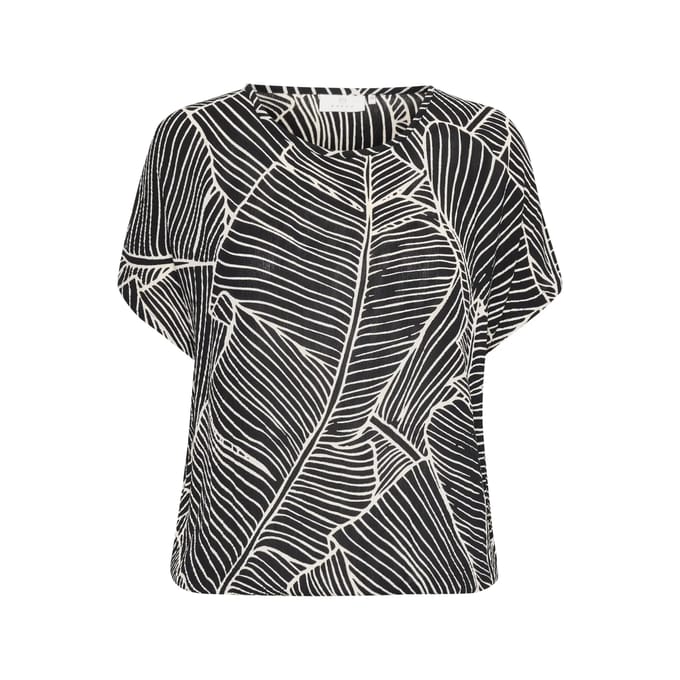 Kaffe KAamber SL Printed Dames Blouse - Maat 44
