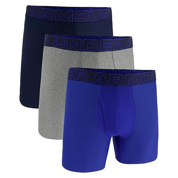 Under Armour Boxershorts UA PERFORMANCE TECH - SOLID 6 IN 3PK Set van 3