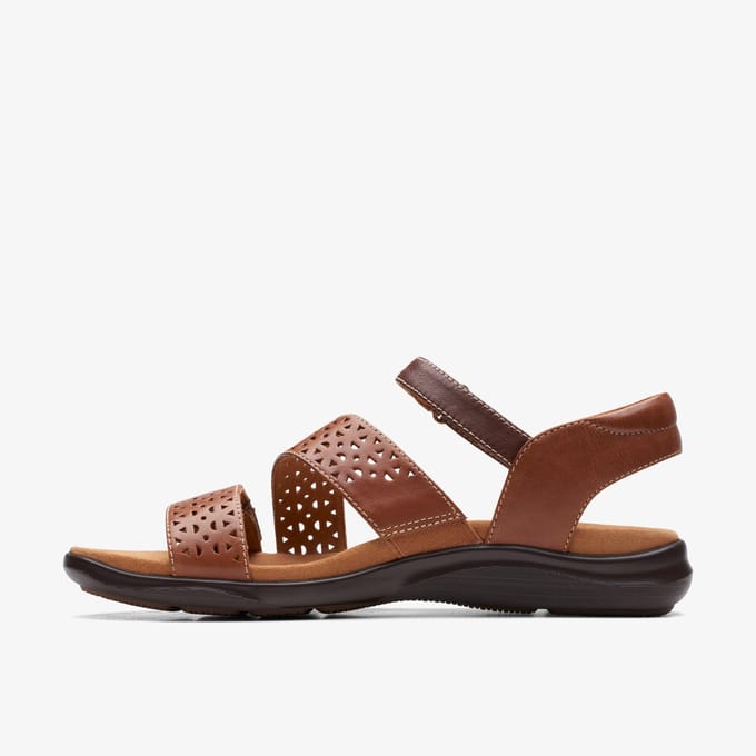 Kitly Way Tan Leer Sandalen
