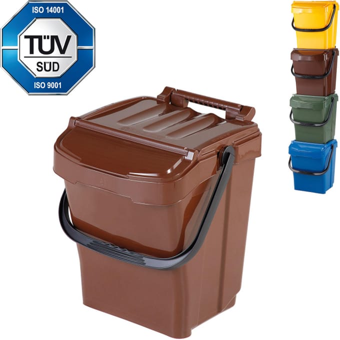 Sartori Ambiente URBA PLUS 7203-5 - Compostbak - 40L - Bruin - Stapelbaar