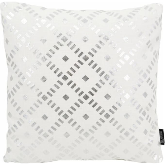 Gek op kussens! Sierkussen dido silver / white | 45 x 45 cm | katoen