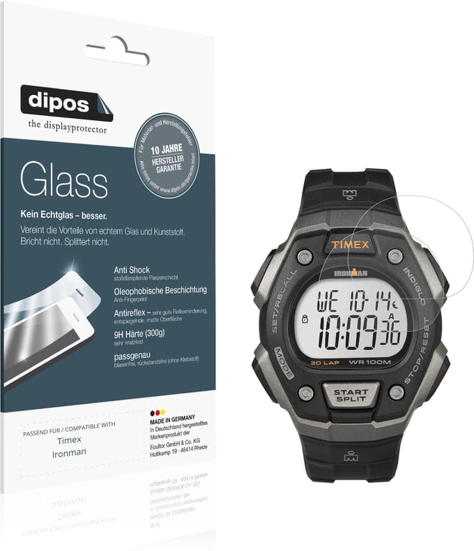 dipos – 2x Matte Pantserfolie geschikt voor Timex Ironman | 9H Screenprotector