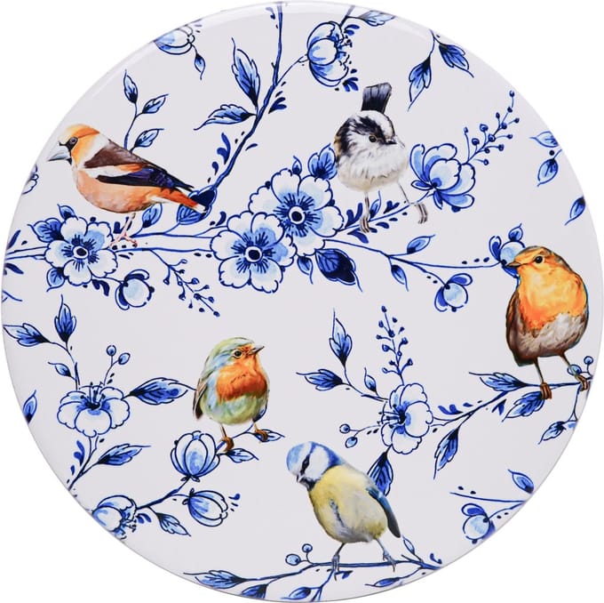 Pannenonderzetter Bosvogels - Bloesem - 18 cm