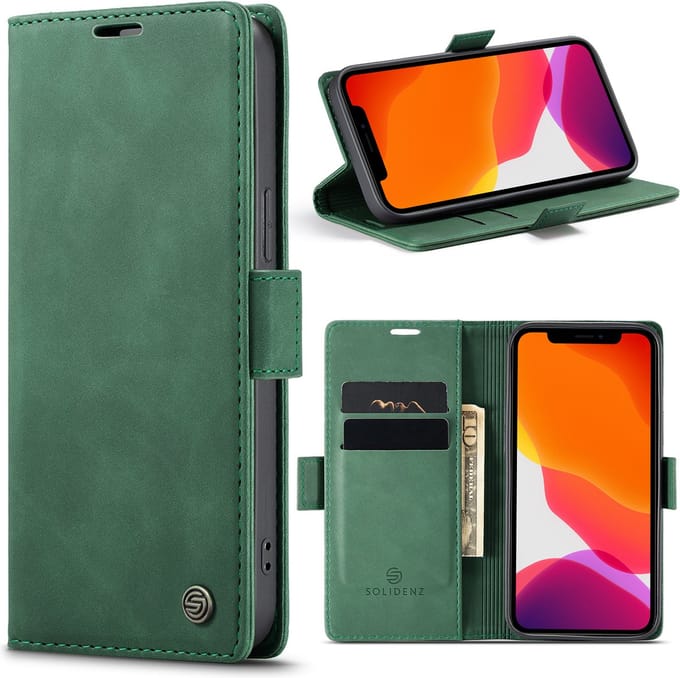Solidenz Hoesje - Geschikt voor iPhone 13 - Urban Book - Groen