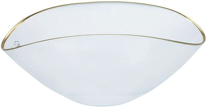 Bricard Sis Kom - Groot Ovaal - 37,5 x 19 cm - Transparant/Goud