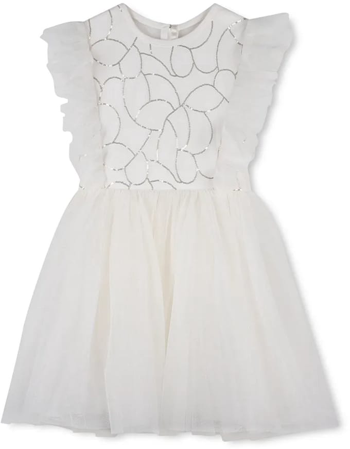 Billieblush U22183 Mouwloze Jurk Wit 4 Years Meisje
