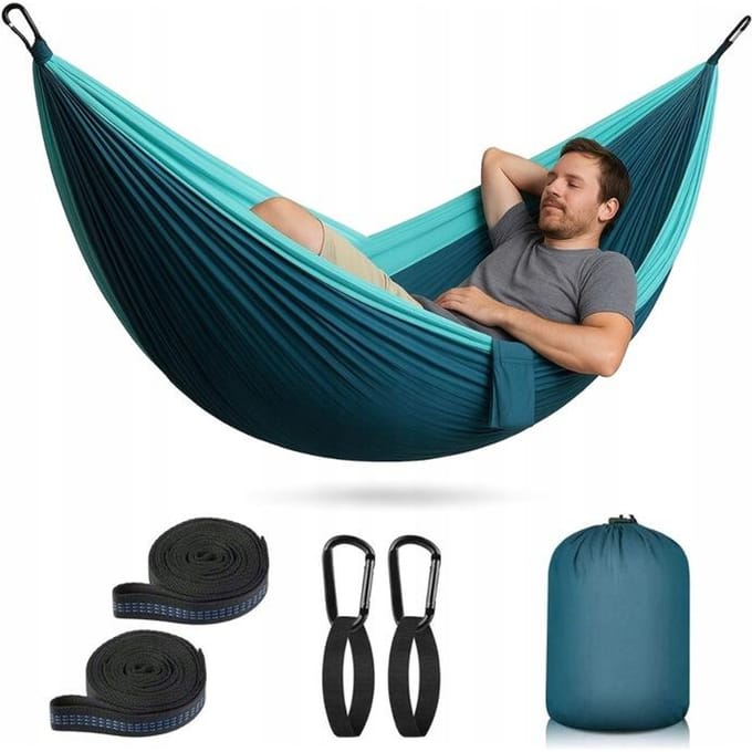 Dubbele Hamak 300x200cm - Ultralicht & Draagbaar tot 300kg
