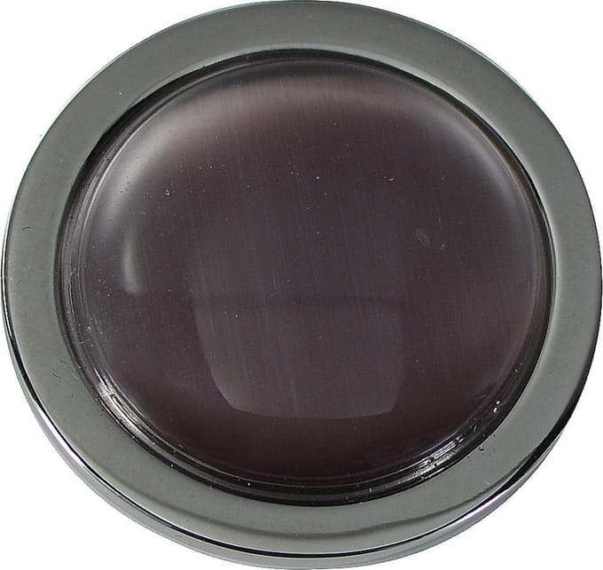 Quiges - Munthouder Munt 25mm Cat's Eye Paars Zilverkleurig - EPRS054