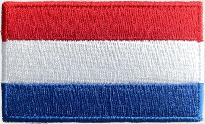 Patchy® – Nederlandse Vlag Strijk Embleem Patch 6.5 x 4 cm