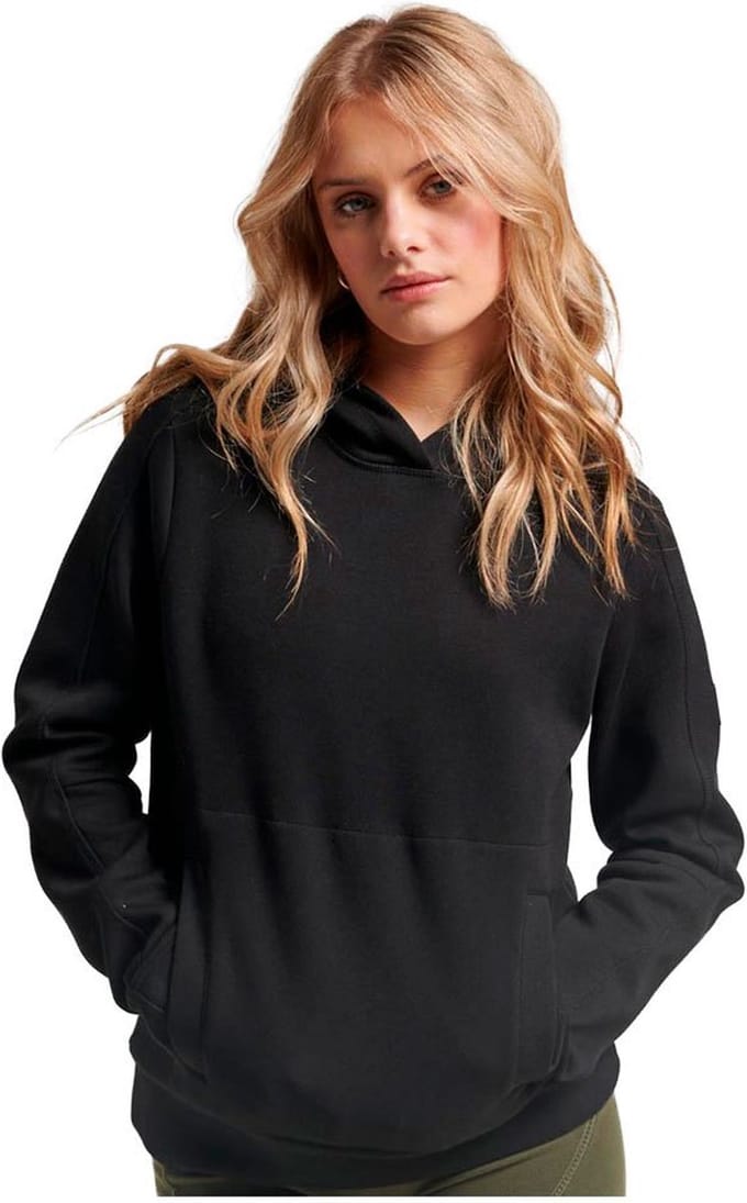 Superdry Code Tech Relaxed Hoodie Zwart 2XS Vrouw