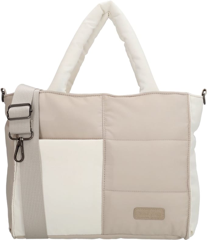 Beagles Calvia Duo Handtas - Schoudertas - Crossbodytas - Dames - Lichttaupe