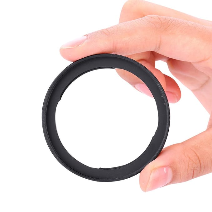 Bague d'adaptation pour filtre d'objectif FA-DC58C 58 mm en alliage noir pour Canon Powershot G1X black