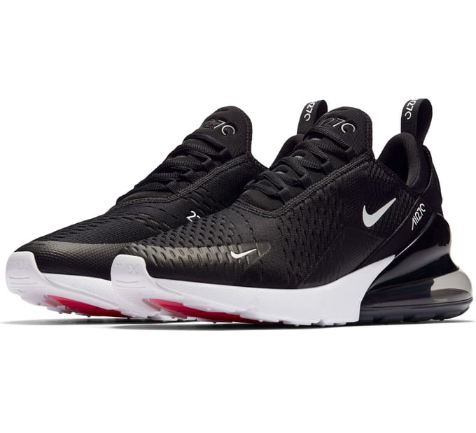 Air Max 270 Lage herenschoen Zwart/antraciet/wit/zonnerood