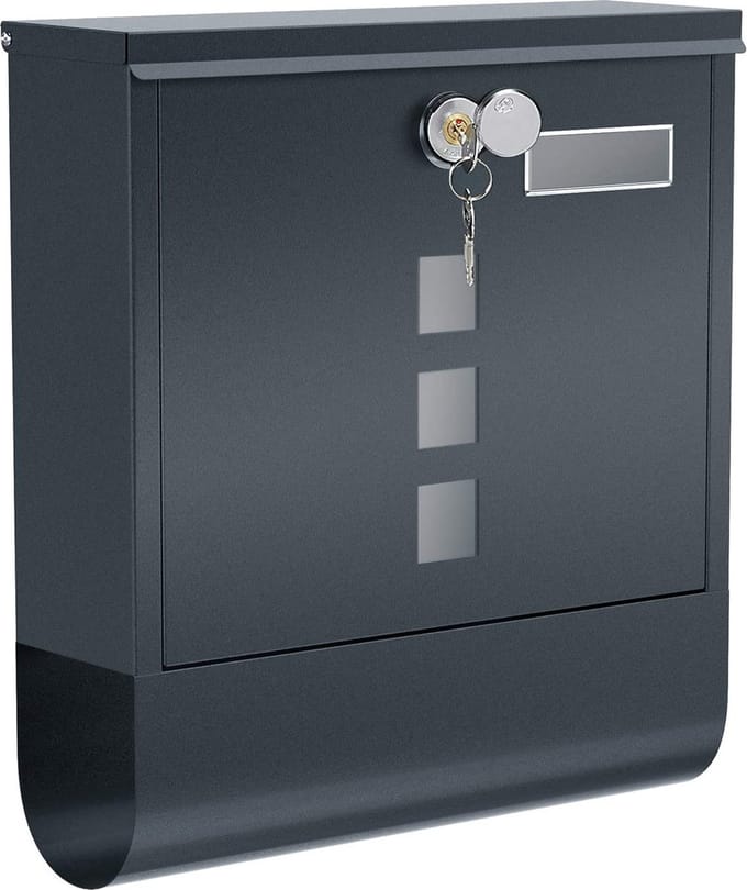 brievenbus / omheining doorwerpbrievenbus - mailbox