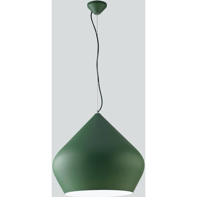 Luce Ambiente Design Hanglamp Tholos, groen/wit, Ø 52 cm, metaal