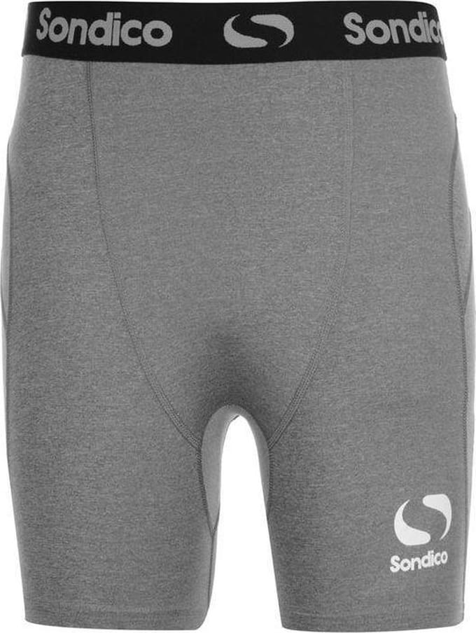 Sondico slidingshort lengte 15 cm - Heren - Grey Marl - XL