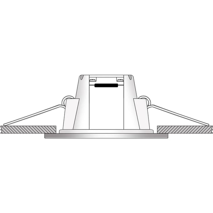 Ledino LED inbouwlamp Holstein IP65, 116° star, wit