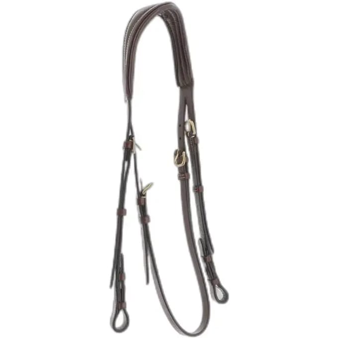 Zadelhoofdband voor paard Eric Thomas Pro Soft