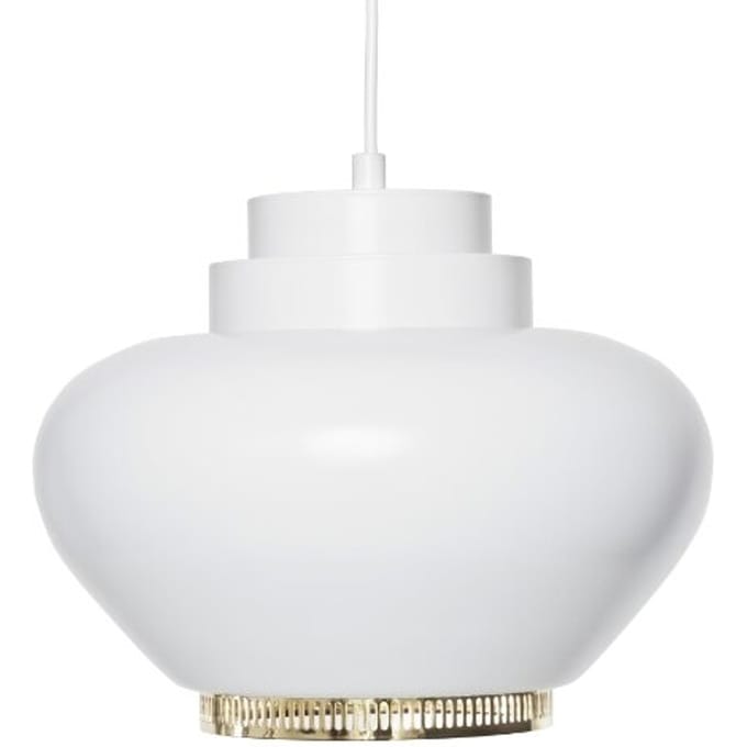 Artek - A333 hanglamp - wit/messing