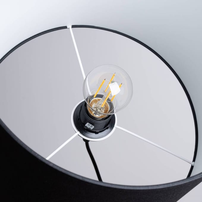 Sollux Lighting Hanglamp Nova - E27 - zwart - stof/PVC - 88x30x30cm