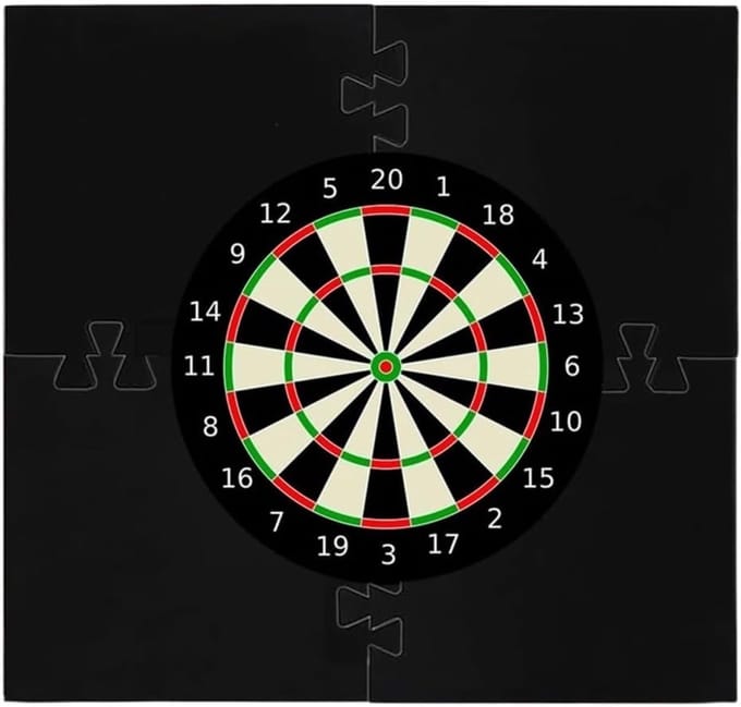Dartbord Beschermer - Muurring - Dartspel Beschermen - Lichtgewicht Ontwerp - Vierkant