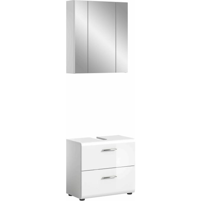 IJs badkamercombinatie wit hoogglans MDF TZ wit NB - 32x60x185cm