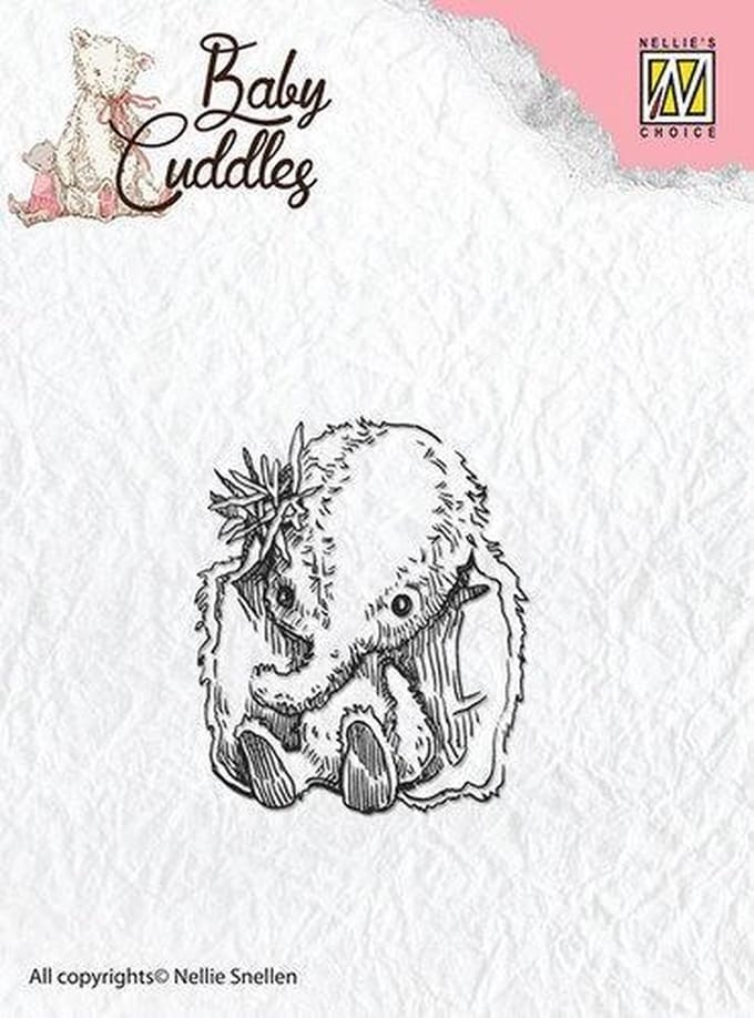 CSBC003 Clear Stamps Baby Cuddles Baby elephant