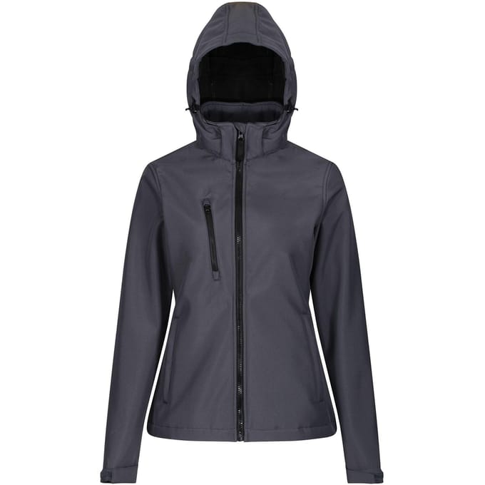 Regatta Dames/dames Venturer 3-lagige Membraan Soft Shell Jacket (Afdichting Grijs/Zwart)