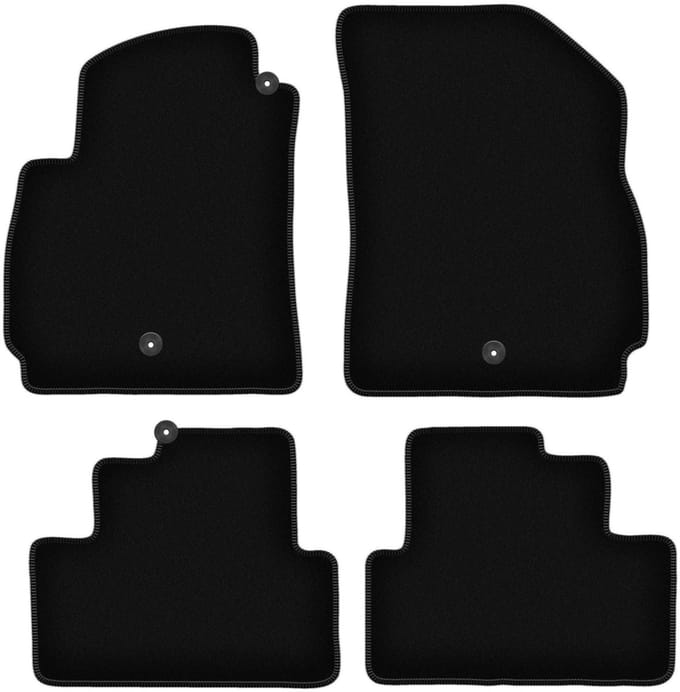 BASIC zwarte veloursmatten voor: Chevrolet Orlando I minivan (2010-2018)