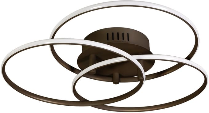 ETH Jasmijn Plafonniere 42cm 30W 3 staps dimbaar + Memoryfunctie Anodic Brown