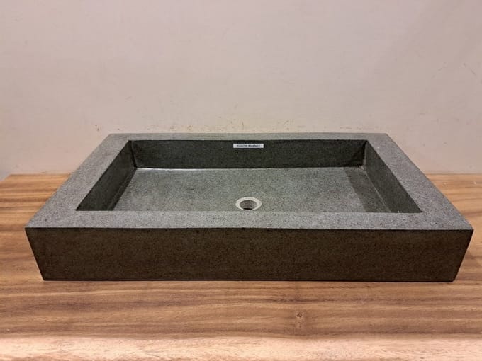 Wasbak natuursteen 80x45x13cm - FL22709