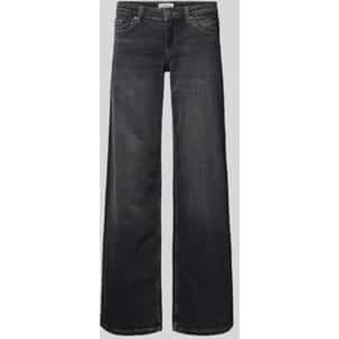 Wide leg jeans van katoenmix model 'JUDY'