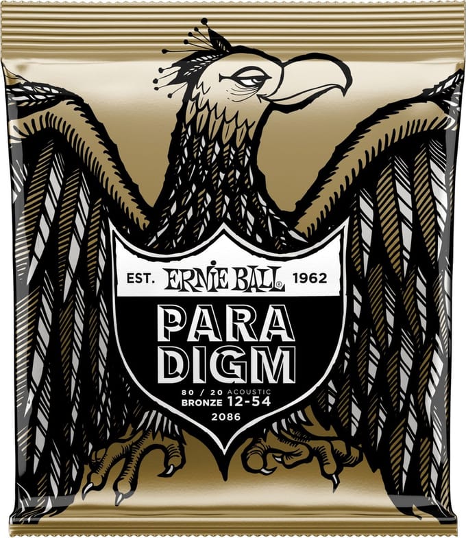 Ernie Ball Paradigm 80/20 Bronze - Gitaarsnaren Akoestisch - Medium Light - .012-.054 - 80/20 Bronze