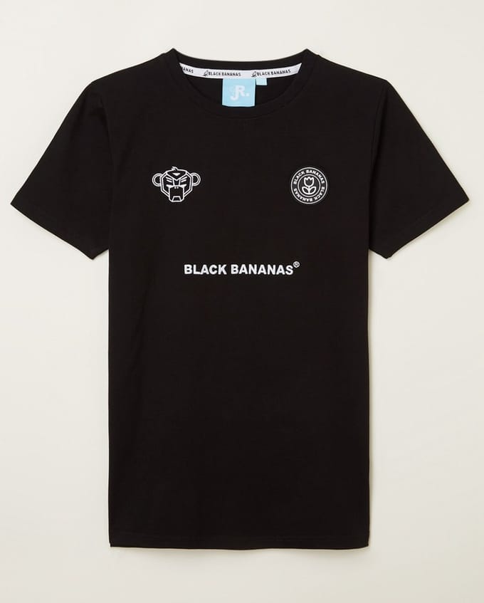Black Bananas Tshirt - Zwart - Maat 140